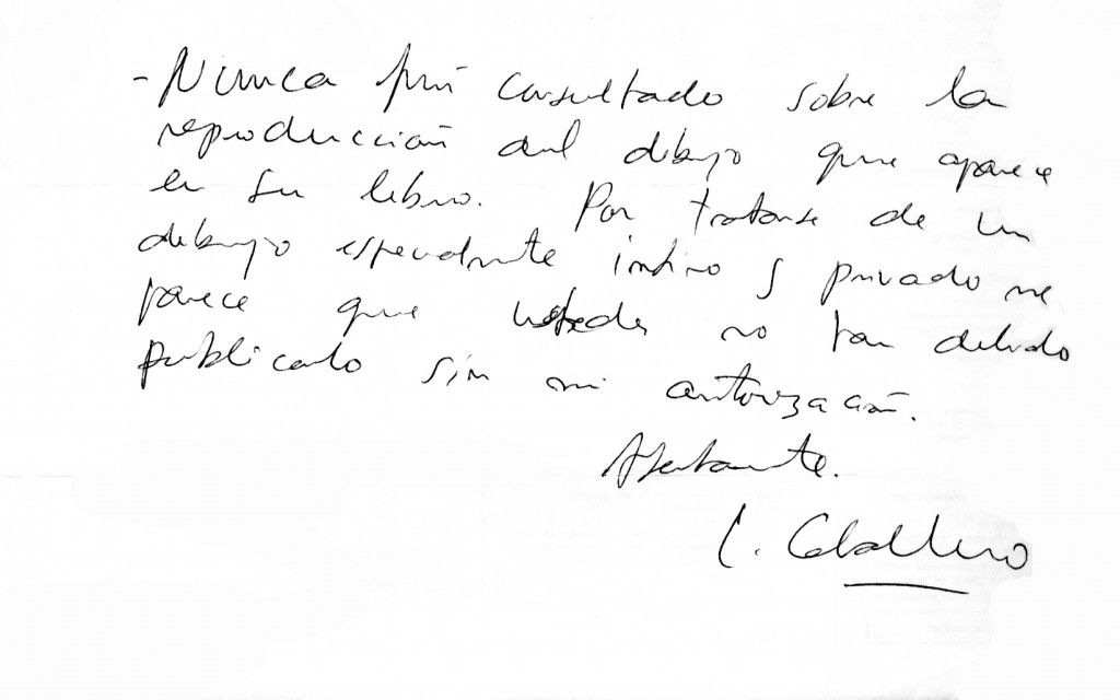 Carta de Luis Caballero