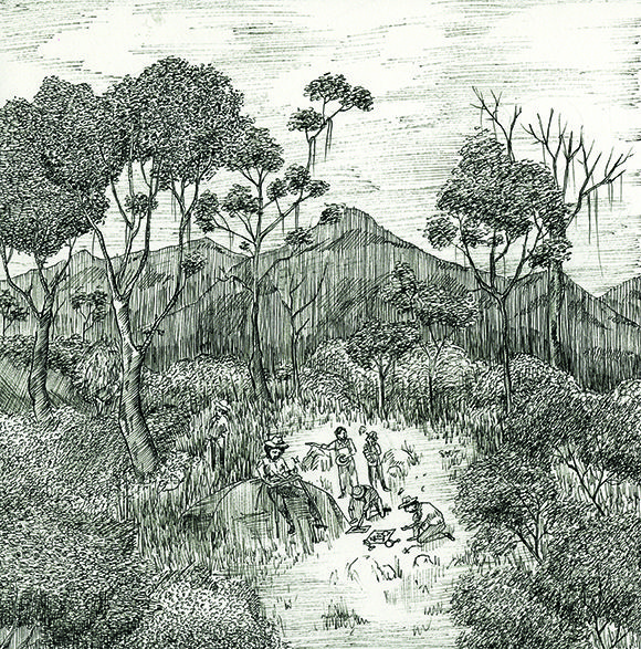 Campaña de Gaüer, grabado de Francisco Miranda Salamanca. 1855 - Andrés Díaz y Laura Otiz